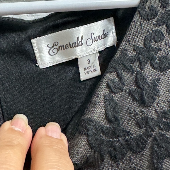 Emerald Sundae black Dress size 3 - Picture 3 of 7